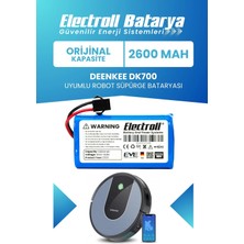 Electroll Deenkee Dk700 Uyumlu Batarya (Orijinal Kapasite) 2600mah Pil Robot Süpürge Batarya Değişimi