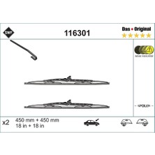Gültekin Valeo Swf Das Original Set Silecek Opel Astra F Classic (1998-2002), Toyota Land Cruiser (1996-2002) (450+450 Mm) 116301