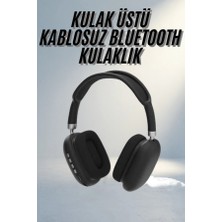 Aslanoğlu Store Kablosuz Bluetooth Kulaklık Yumuşak Süngerli Sd Kart Girişli