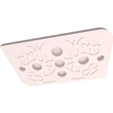 Motifpiyer Hazır Spotlu Tavan Paneli Aura Serisi-Modern LED Uyumlu Tavan Göbeği/Kavis-Rectangle