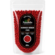 Anadolu Hasat Kırmızı Tane Karabiber 40 gr – Aromatik Tane Baharat