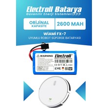 Electroll Wiami Fx7 Uyumlu Batarya (Orijinal Kapasite) 2600mah Pil Robot Süpürge Bataryası