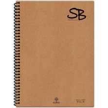 Gültekin Sb A4 70 Yp. Defter Kraft Kapak Spiralli Hafif Kağıt Çizgili 140 Sf.