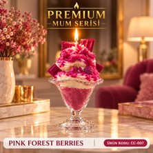 Creamy Candle Pınk  Forest  Berrıes