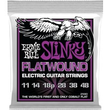 Gültekin Ernie Ball Power Slinky Flatwound Elektro Gitar Telleri 11-48 Ayar (P02590)