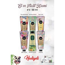 Gültekin Hawaii Ananas, Silky Touch, Pure Love, Summer Dream, The Adventure, Empress 50 ml El Kremi 6'lı ve Rosie