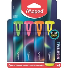 Gültekin Maped Fosforlu Kalemler Nightfall 4'lü