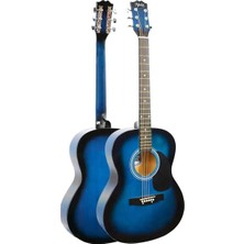 Gültekin Midex RG-550BL Pack Kaliteli Mavi 40 Inç Akustik Gitar Seti 4/4 Yetişkin