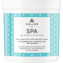 Gültekin Kallos Spa 500ML Hindistan Cevizi Yağı, Hyaluronik Asit ve Kolajen Içeren El ve Ayak Bakım ve Masaj Kremi