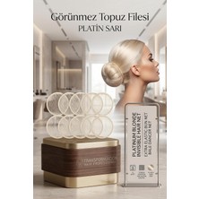 Gültekin Transformacion Saç Topuz Filesi Topuz Sabitleyici File Eastik Topuz Ağı Hostes Saç Filesi Platin Sarı 12'li 720100