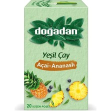 Doğadan Yeşil Çay Açai Ananaslı Bardak Poşet Çay x 6