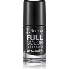 Gültekin Flormar Yoğun Pigmentli Parlak Oje- Full Color Nail Enamel- FC32 Vıctory Of Black -8690604313228
