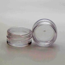 Gültekin Krem Şişesi 5 ml Boş Şeffaf Plastik Kutu, 123 Şeffaf 5 ml Şeffaf Krem1