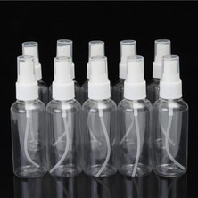 Gültekin 10 Adet 50 ml Sprey Başlıklı Şişe Kolonya-Dezenfektan Boş Şişesi