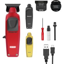 Gültekin Gamma+ Boosted Trimmer Profesyonel Erkek Saç Kesme Makinesi | Döner Motorlu Düzeltici 8,000 Rpm | 120 Dakika Kablosuz Çalışma Süresi | 0 Boşluk Ayarlanabilir Bıçak | 3 Kabuk