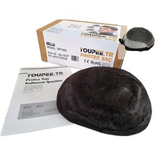 Gültekin DP7465 Bella Protez Saç, Erkekler Için Protez Saç, Toupee For Men, Doğal Dalgalı Insan Saçı, Remy SAÇ,%100 Saç Yoğunluklu, Saç Değiştirme Sistemi, Peruk, Saç Protezi