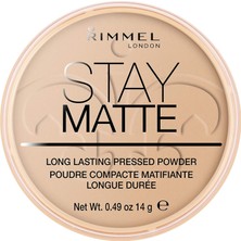 Gültekin Rimmel London Pudra Stay Matte Pressed Powder 004 Sandstorm