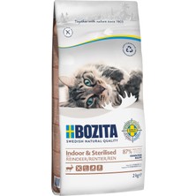 Gültekin Bozita Indoor Kısırlaştırılmış Tahılsız Geyikli Yetişkin Kedi Maması 2 kg