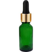 Gültekin Alsun 10 Adet 30 ml Altın Renk Amber Damlalık Şişe