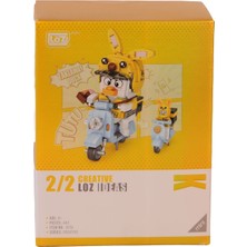 Aknca LZ-1676 Loz Kurye Ördek 443 Parça Block Oyuncak