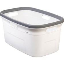 Gültekin Dört Taraftan Tutulabilen Çamaşır Sepeti - 20 Litre Çamaşır Selesi - Kirli Çamaşır Sepeti - Pp+