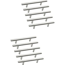 Gültekin Paslanmaz Metal Kulp, Inox Dolap Çekmece Mobilya Kulbu, Tv Ünitesi Yatak Odası Vestiyer Mutfak Için (224 Mm, Adet, 10)