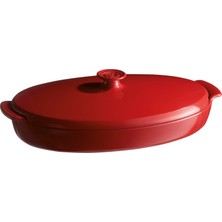 Gültekin Emile Henry Balık/buğlama/fırın Kabı Oval 2.2 Lt Kırmızı/burgundy