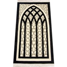 Gültekin Ihvan Online Yıldız Desenli Şönil Seccade - Siyah