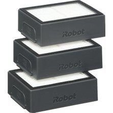 Gültekin Irobot Orijinal Dolum Seti (1 Adet) 3 Yüksek Performanslı Filtre, Roomba E/i Serisi ile Uyumlu, Siyah