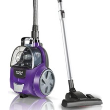 Gültekin Arnica Pika Mor Toz Hazneli Elektrikli Süpürge, 2.5 L Hazne, 750 W, Afs Filtre, Mor