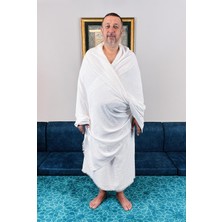 Gültekin Lüks Bambu Hac Umre Için Erkek Ihram, Yumuşak, Dikişsiz, 1250GR. Kemer Hediyeli Kutulu Set