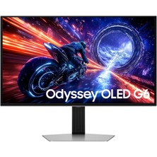 Gültekin Samsung 27" Odyssey OLED G6 G60SF, Oled, Qhd 2560X1440 (2k), 500 Hz, 0.03 Ms, Hdmı, Dp, Gaming Monitör, LS27FG602SUXUF