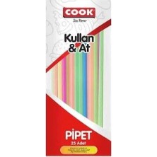 Bezos Kalın Körüklü Jelatinli Pipet 25 Li