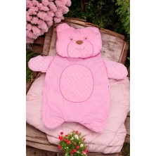 Yelena Ayıcık Nakışlı Yastıklı Welsoft Bebek Alt Açma Seti - Pembe