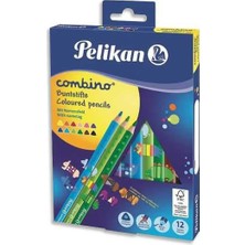 Bezos Combino Üçgen Kuru Boya Kalemi 12LI