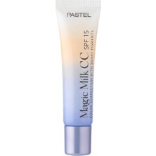 3 Adet Pastel Magic Milk Cilt Tonu Eşitleyici cc Krem Spf 15 52 Ivory 1 Adet