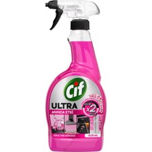 5 Adet Cif Ultra Sprey Sakura Parfümlü Kir ve Yağ Sökücü 1025 ml