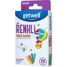 3 Adet Getwell Yara Bandı Renkli 20'li