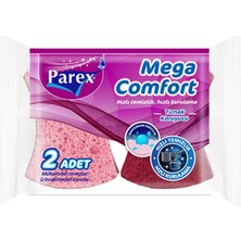 4 Adet Parex Sünger Mega Comfort Oluklu 2'li