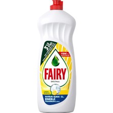4 Adet Fairy Orijinal Sıvı Bulaşık Deterjanı Limon Kokulu 650 ml