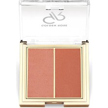 2 Adet Golden Rose Iconic Blush Duo Peachy Coral No:02 1 Adet