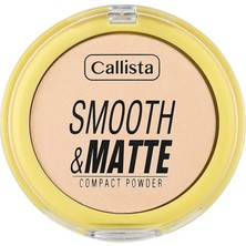 3 Adet Callista Smooth Matte Compact Powder Mat Görünümlü Pudra 51 Soft Sand 1 Adet