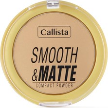 2 Adet Callista Smooth Matte Compact Powder Mat Görünümlü Pudra 10 Naturel Bej 1 Adet
