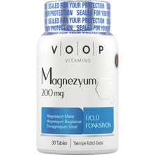 4 Adet Voop Magnezyum Içeren Tablet Takviye Edici Gıda 1 Adet
