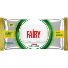 3 Adet Fairy Yüzey Tem Mendili Yağ Sökücü 30'lu