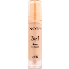 3 Adet Note Göz Altı Kapatıcısı 3 In 1 Serum Concealer Spf 50 Nemlendirici ve Aydınlatıcı - 10 Medium 1 Adet
