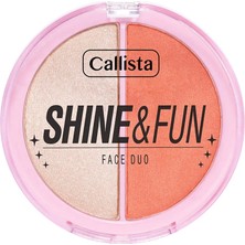 3 Adet Callista Shine & Fun Face Duo Allık & Aydınlatıcı Paleti 120 Dream Team 1 Adet