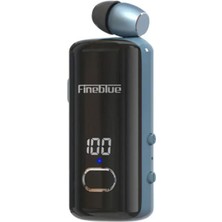 TeknoKapsül Fineblue F580 Dijital Göstergeli Makaralı Titreşimli Bluetooth Kulaklık Mavi