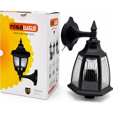 Senson E27 - IP44 Siyah 60W Duvar Aplik Bahçe-Balkon Sokak Lambası - Armatür EBH02-S (5224)