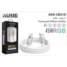 Prn Aurıs Şarj Kablosu 45 W Rgb USB Type C